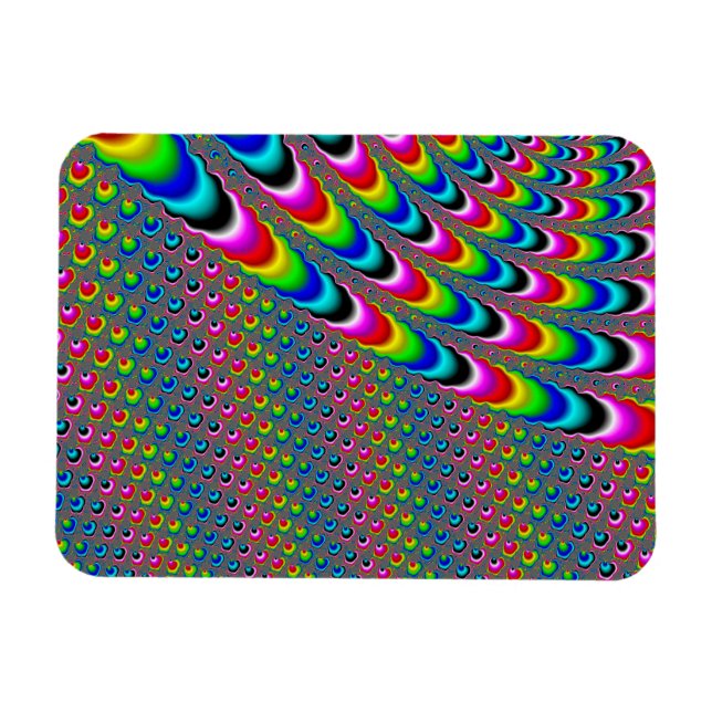 Magnet Flexible Jeu de couleurs - Art fractal (Horizontal)