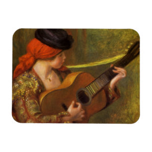 Magnet Flexible Jeune femme espagnole avec une guitare par Pierre