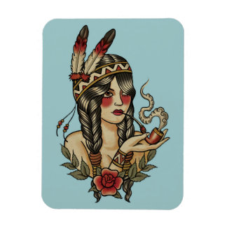 Magnet Flexible Jeune femme native américaine