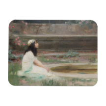 Jeune Fille au bord d'un bassin (par Herbert Drape