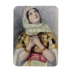 Magnet Flexible Jeune Madame dans la robe de turc (la semaine