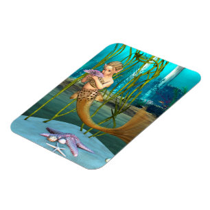 Magnet Flexible Jeune sirène Fantastique sous-marine pour enfants