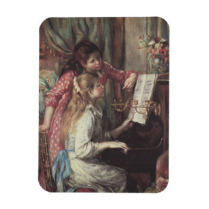 Magnet Flexible Jeunes filles au piano de Pierre Renoir