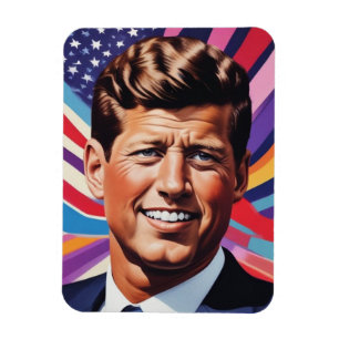 Magnet Flexible JFK John F. Kennedy Inspiration motivationnelle