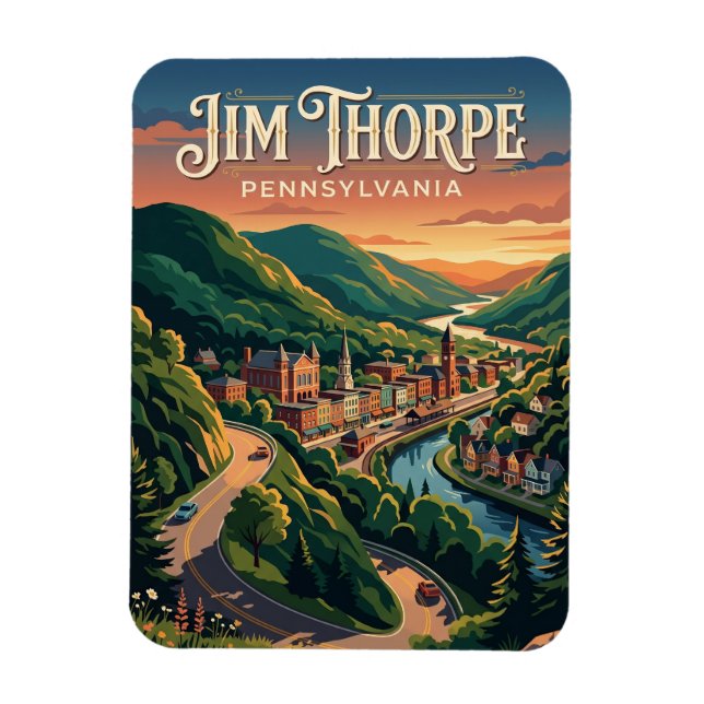 Magnet Flexible Jim Thorpe États-Unis (Vertical)