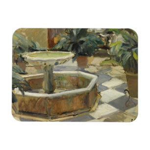 Magnet Flexible Joaquin Sorolla - Fontaine dans une cour