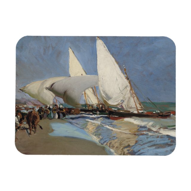Magnet Flexible Joaquin Sorolla - La plage de Valence (Horizontal)