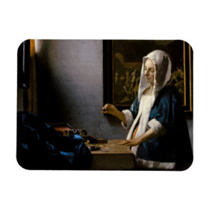 Magnet Flexible Johannes Vermeer - Femme tenant un équilibre