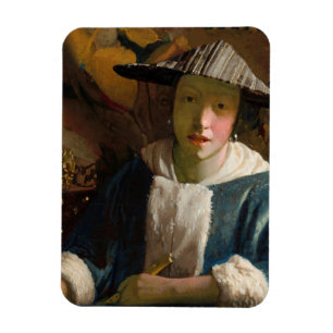 Magnet Flexible Johannes Vermeer - Fille avec une Flûte