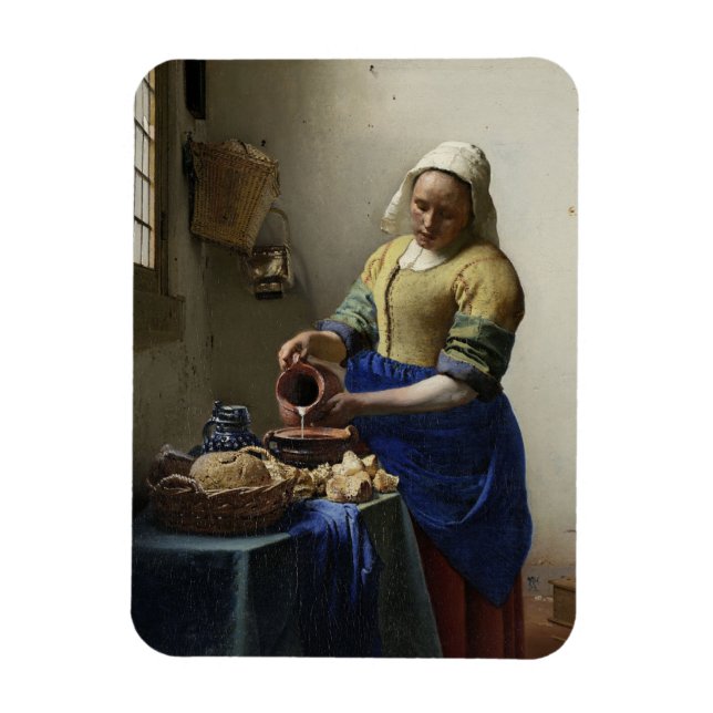 Magnet Flexible Johannes Vermeer "La Milkmaid" (Vertical)