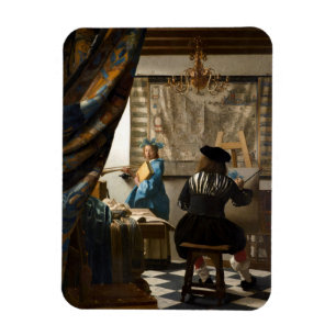 Magnet Flexible Johannes Vermeer - L'Allégorie de la Peinture