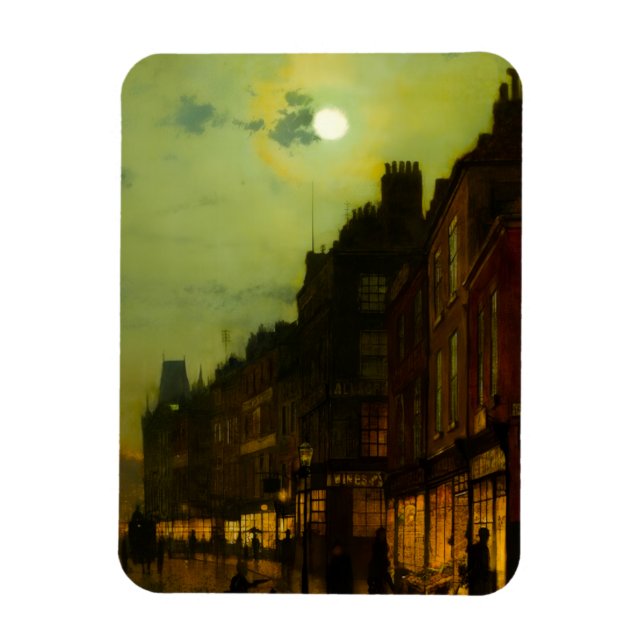 Magnet Flexible John Atkinson Grimshaw Quais de Glasgow (Vertical)