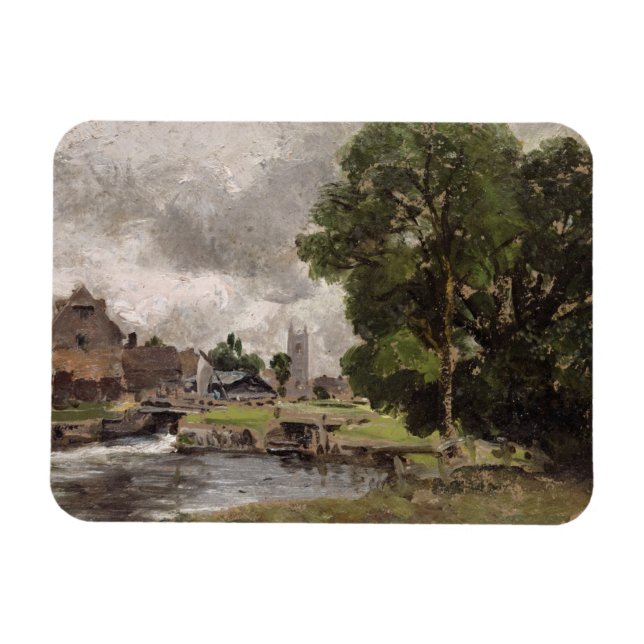 Magnet Flexible John Constable | Dedham Lock and Mill (Horizontal)
