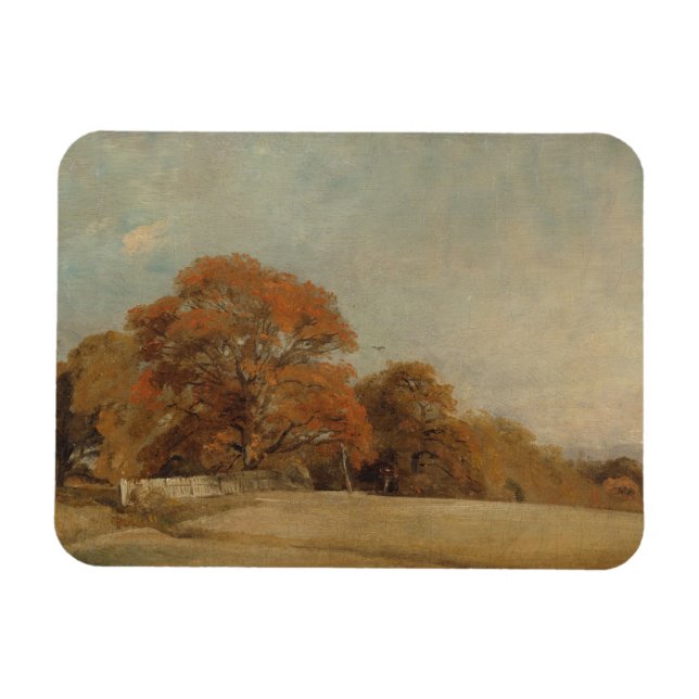 Magnet Flexible John Constable | Un paysage automnal à East Ber (Horizontal)