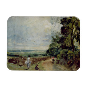 Magnet Flexible John Constable une route de campagne avec les
