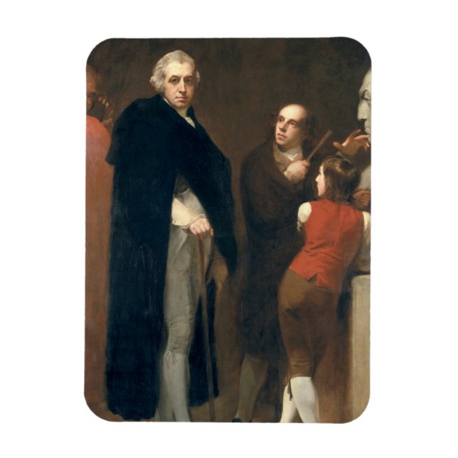 Magnet Flexible John Flaxman (1755-1826) modélisant son buste de W (Vertical)