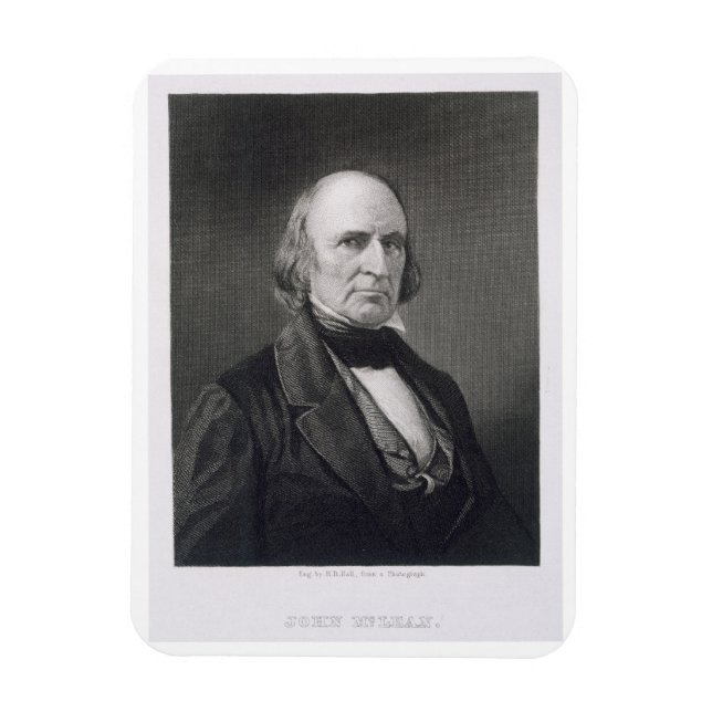 Magnet Flexible John McLean (1785-1861) gravé par Henry Bryan Ha (Vertical)