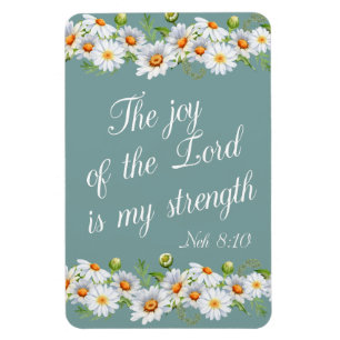 Magnet Flexible Joie du Seigneur Ma Force Verset de la Bible Chrét