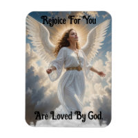 Joli ange dans les nuages Aimant flexible