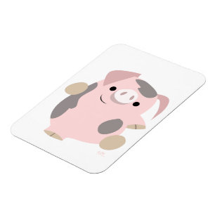 Magnet Flexible Joli dessin Danse Cochon Aimant Flexible