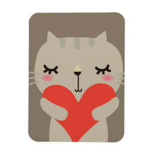 Magnet Flexible Joli lapin avec amour