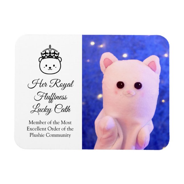 Magnet Flexible Joli Script professionnel Royal Plushie (Horizontal)