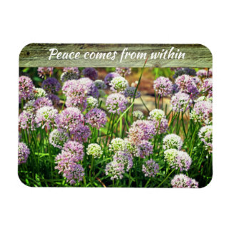 Magnet Flexible Joli violet Allium Jardin Fleurs Motivationnelles
