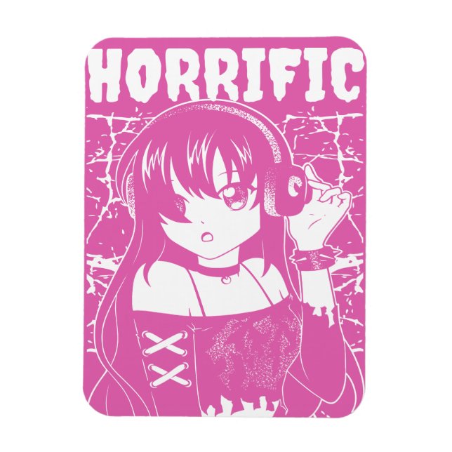 Magnet Flexible Jolie fille d'anime  (Vertical)