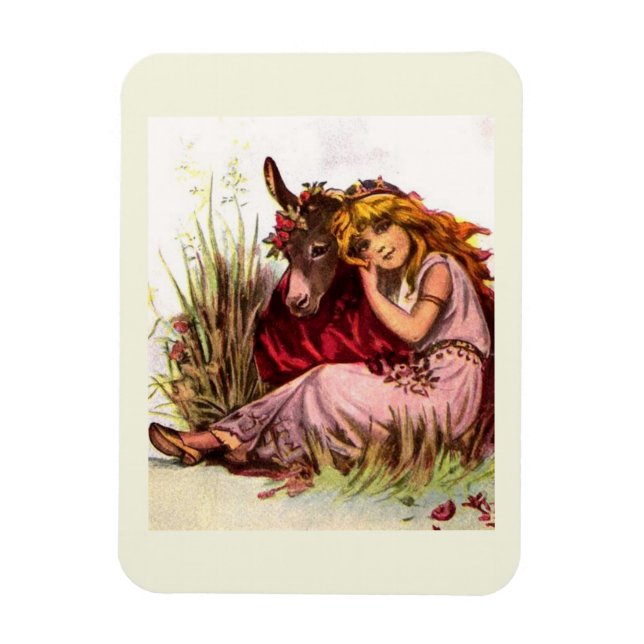 Magnet Flexible Jolie Fille Et Poney  (Vertical)