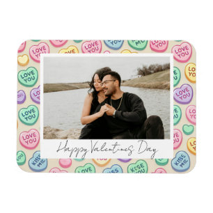 Magnet Flexible Jolie Valentines Journée "I Love You" Coeur Bonbon