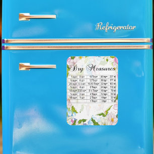 Magnet Flexible Jolies fleurs pastel Équivalents de mesure sec