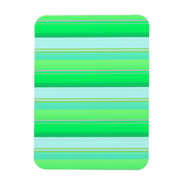 Magnet Flexible Jolies rayures vert aqua (Vertical)