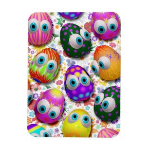 Magnet Flexible Jolis œufs de Pâques de dessin animé drôles