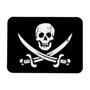 Magnet Flexible Jolly roger de drapeau de pirate de John Rackham