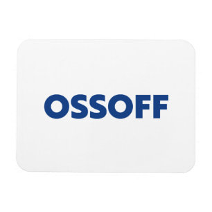 Magnet Flexible Jon Ossoff Georgia Stade du Sénat bleu blanc