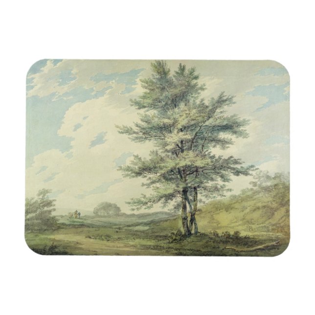 Magnet Flexible Joseph Mallord William Turner | Paysage avec Tre (Horizontal)