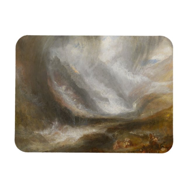 Magnet Flexible Joseph Mallord William Turner - Vallée d'Aoste (Horizontal)