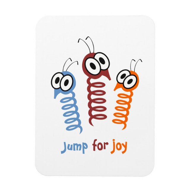 Magnet Flexible Jote Jump de joie citer drôle (Vertical)