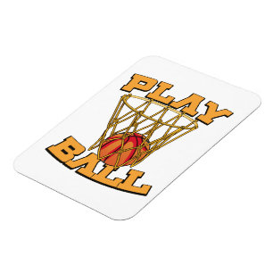 Magnet Flexible Jouer au basket-ball.