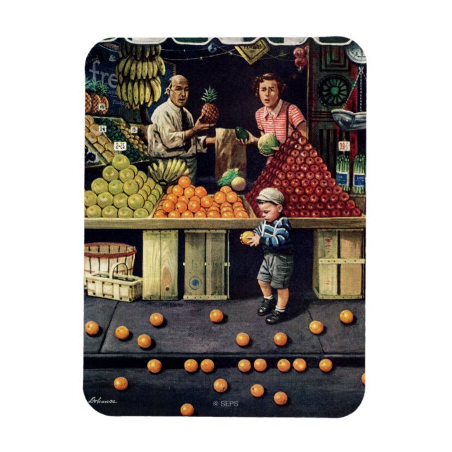 Magnet Flexible Jouet et oranges (Vertical)