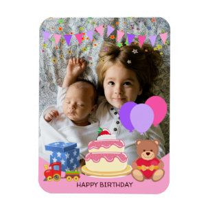 Magnet Flexible Jouets pour enfants roses mignonette Fête d'annive