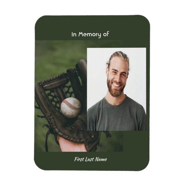 Magnet Flexible Joueur de baseball souvenir mémorial  (Vertical)