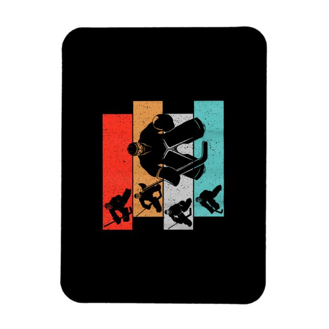 Magnet Flexible Joueur de hockey sur glace (Vertical)
