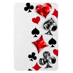 Magnet Flexible Joueur de poker Joueur de cartes de jouer costumes