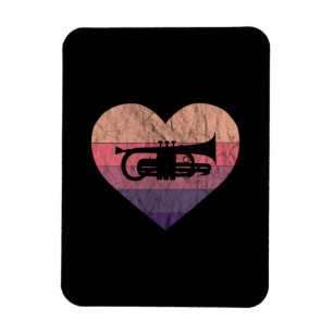 Magnet Flexible Joueur de vent Amour Cornet et bugle