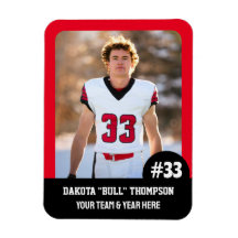 Joueur d'équipe sportive (3 po x 4 po)