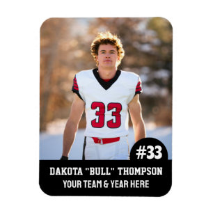 Magnet Flexible Joueur d'équipe sportive (3 po x 4 po)