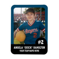 Joueur d'équipe sportive (3 po x 4 po)