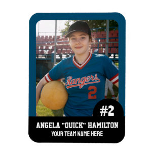 Magnet Flexible Joueur d'équipe sportive (3 po x 4 po)