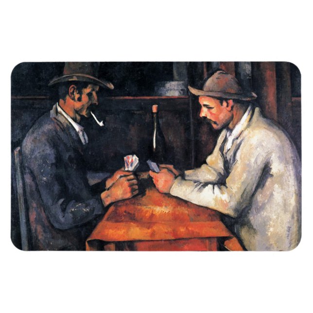 Magnet Flexible Joueurs de cartes Paul Cezanne Peinture Art (Horizontal)
